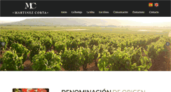 Desktop Screenshot of bodegasmartinezcorta.com